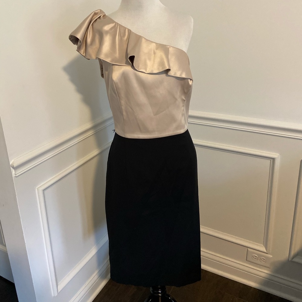 White House Black Market One Shoulder Dress